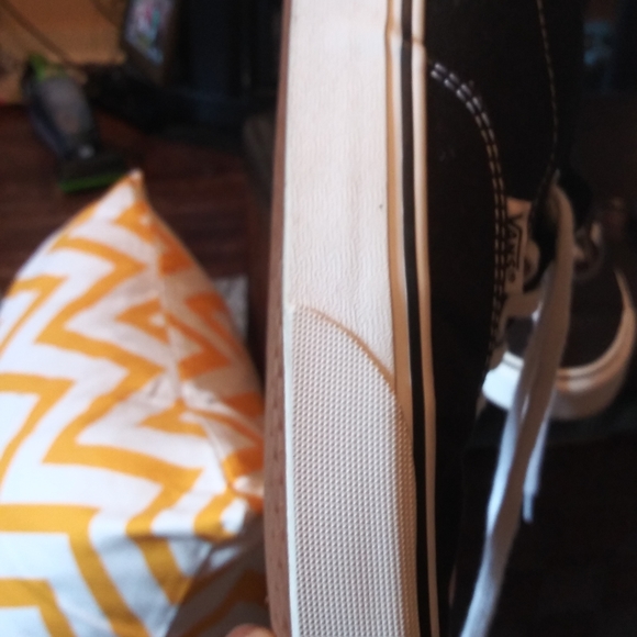 Women's VANS black and white size 10 - Picture 6 of 6